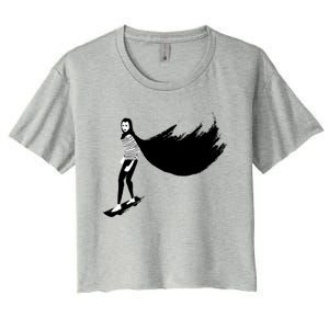 A Girl Walks Home Alone At Night Women's Crop Top Tee