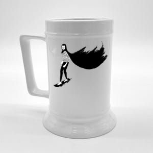 A Girl Walks Home Alone At Night Beer Stein