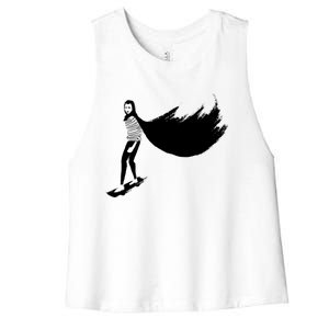 A Girl Walks Home Alone At Night Women's Racerback Cropped Tank