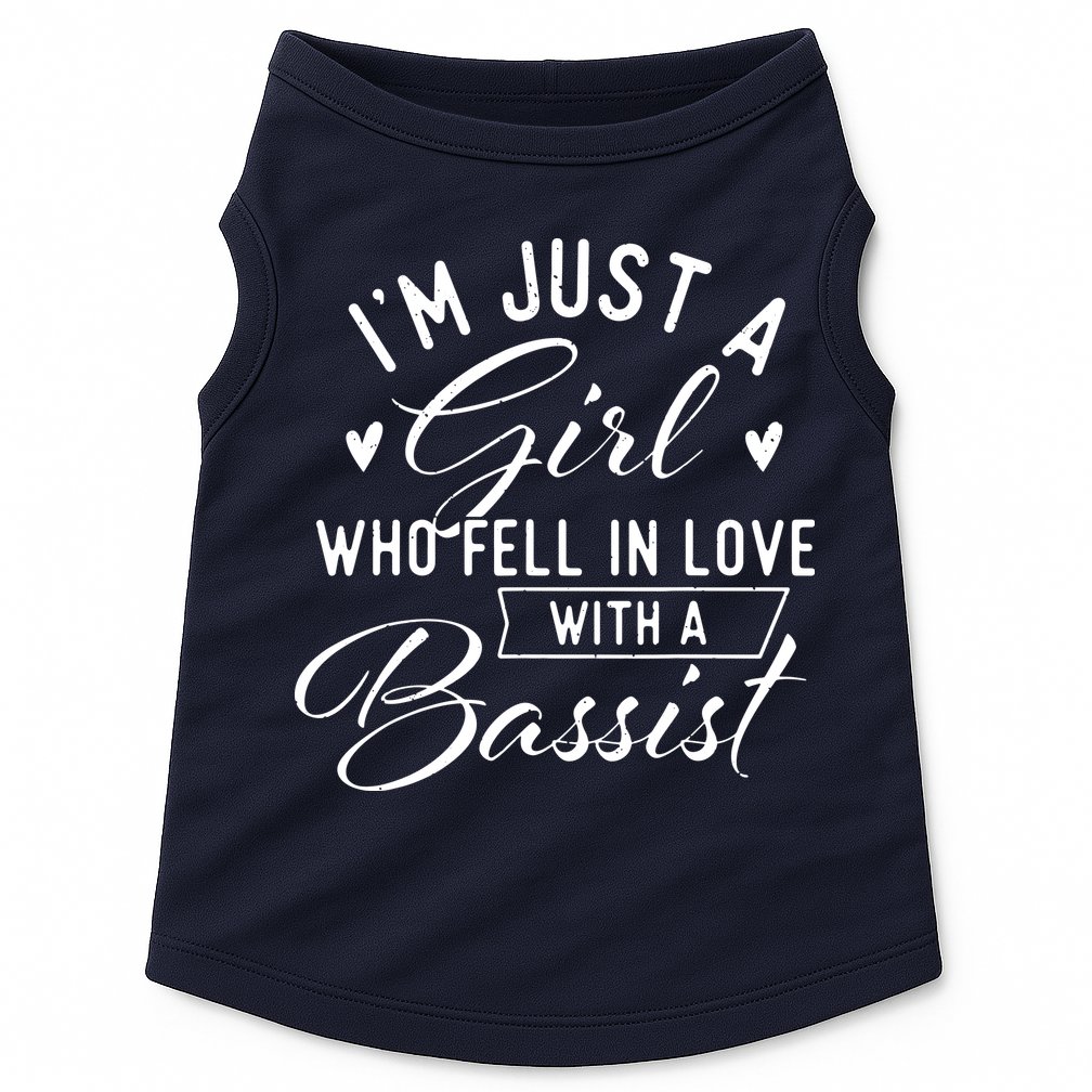 A Girl Who Fell In Love With A Bassist Bass Guitar Player Doggie Tank