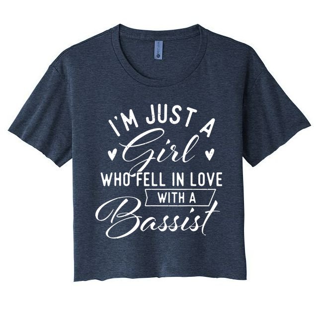 A Girl Who Fell In Love With A Bassist Bass Guitar Player Crop Top