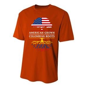 American Grown With Colombian Roots Cute Gift Colombia Gift Performance Sprint T-Shirt