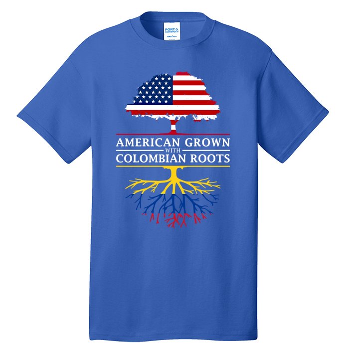 American Grown With Colombian Roots Cute Gift Colombia Gift Tall T-Shirt