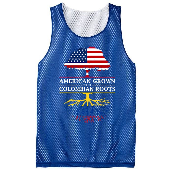 American Grown With Colombian Roots Cute Gift Colombia Gift Mesh Reversible Basketball Jersey Tank