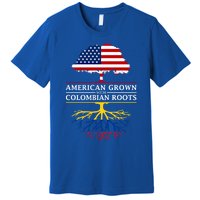 American Grown With Colombian Roots Cute Gift Colombia Gift Premium T-Shirt