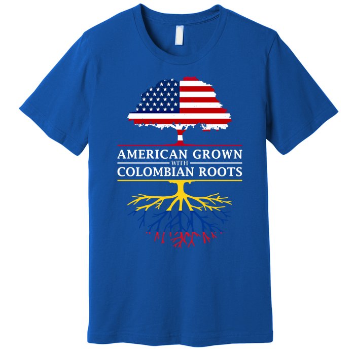 American Grown With Colombian Roots Cute Gift Colombia Gift Premium T-Shirt