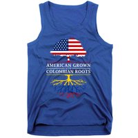 American Grown With Colombian Roots Cute Gift Colombia Gift Tank Top