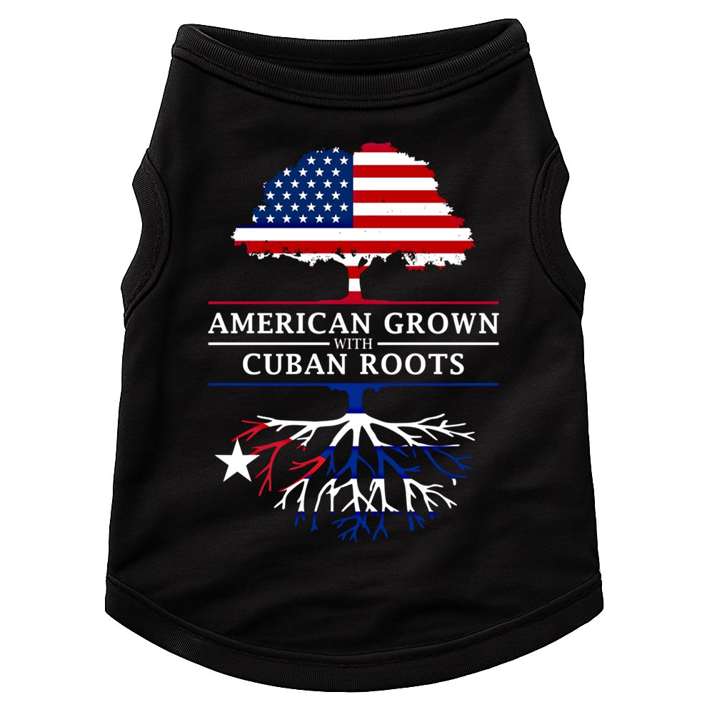 American Grown With Cuban Roots Cute Gift Cuba Gift Doggie Tank