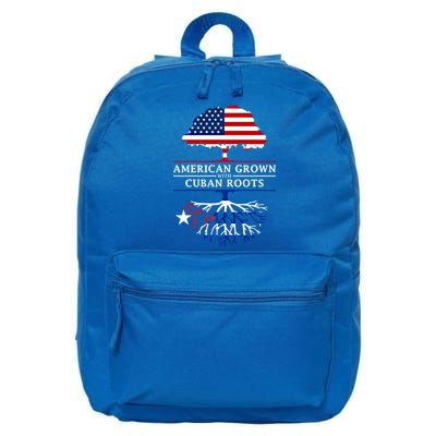 American Grown With Cuban Roots Cute Gift Cuba Gift 16 in Basic Backpack
