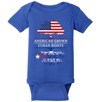 American Grown With Cuban Roots Cute Gift Cuba Gift Baby Bodysuit