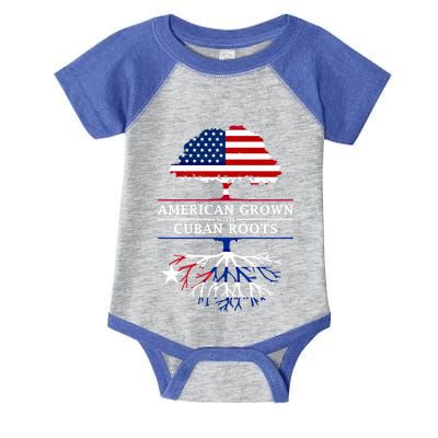 American Grown With Cuban Roots Cute Gift Cuba Gift Infant Baby Jersey Bodysuit