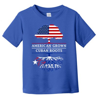 American Grown With Cuban Roots Cute Gift Cuba Gift Toddler T-Shirt