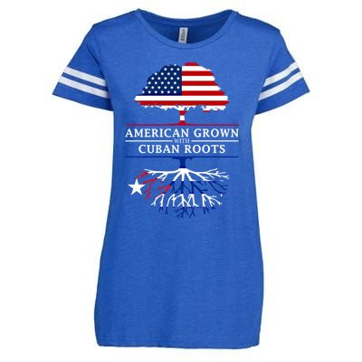 American Grown With Cuban Roots Cute Gift Cuba Gift Enza Ladies Jersey Football T-Shirt