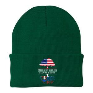 American Grown With Slovak Roots Slovakia Knit Cap Winter Beanie