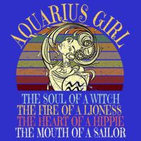 Aquarius Girl Zodiac January February Birthday Women Gift Toddler T-Shirt