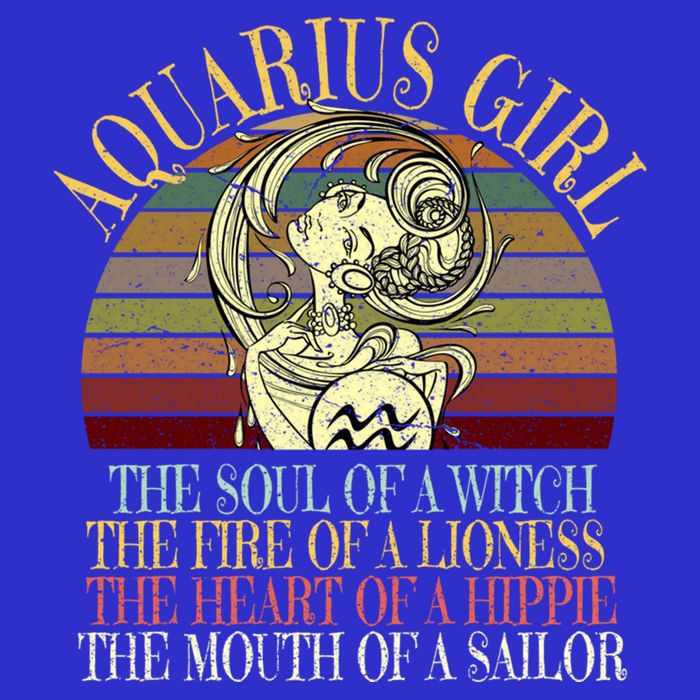 Aquarius Girl Zodiac January February Birthday Women Gift Toddler T-Shirt