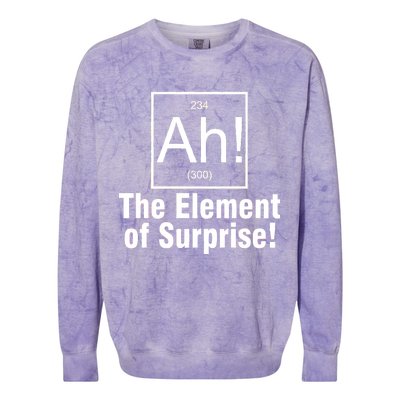 Ah! The Element Of Surprise Colorblast Crewneck Sweatshirt