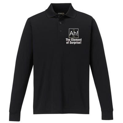 Ah! The Element Of Surprise Performance Long Sleeve Polo