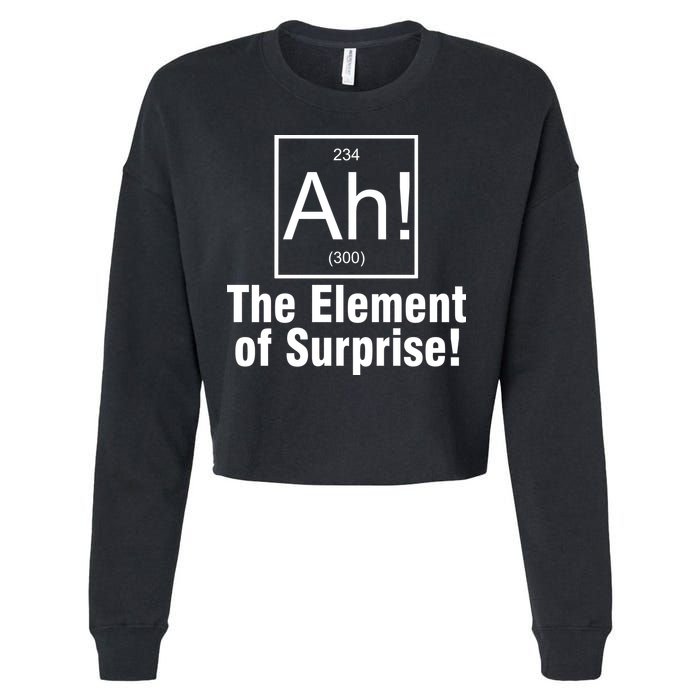 Ah! The Element Of Surprise Cropped Pullover Crew