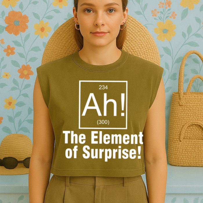 Ah! The Element Of Surprise Garment-Dyed Women's Muscle Tee