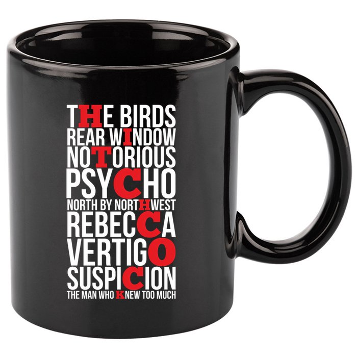 Alfred Hitchcock (1) 11oz C Handle Ceramic Mug