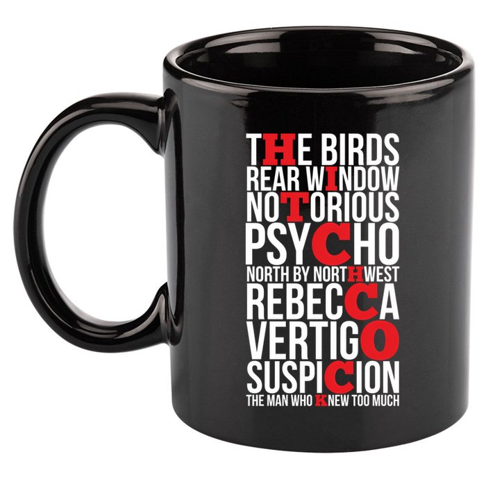 Alfred Hitchcock (1) 11oz C Handle Ceramic Mug