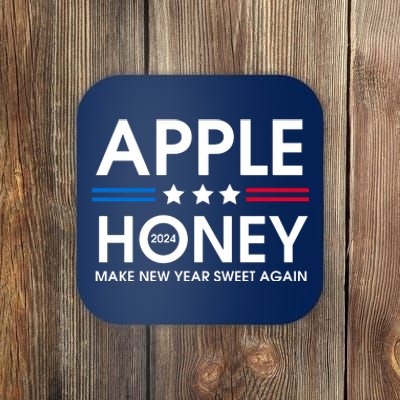 Apple Honey 2024 Make New Year Sweet Again Rosh Hashanah Coaster