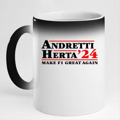 Andretti Herta 2024 Funny Indy Racing 11oz Black Color Changing Mug