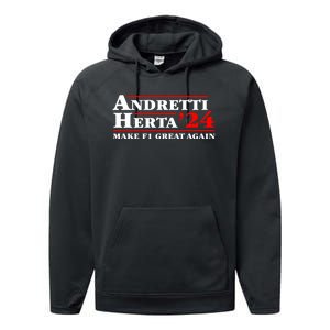 Andretti Herta 2024 Funny Indy Racing Performance Fleece Hoodie