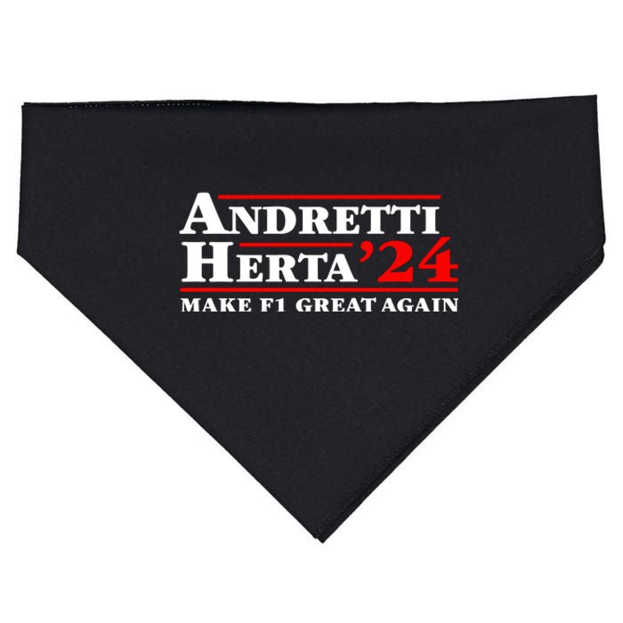 Andretti Herta 2024 Funny Indy Racing USA-Made Doggie Bandana