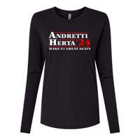 Andretti Herta 2024 Funny Indy Racing Womens Cotton Relaxed Long Sleeve T-Shirt