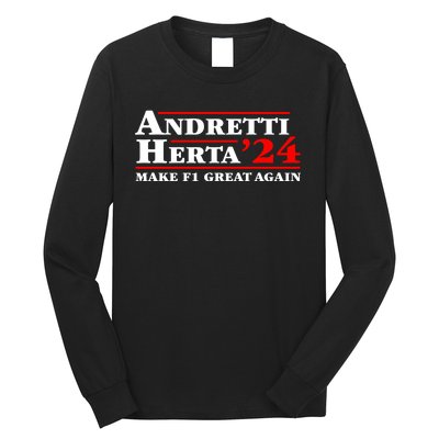 Andretti Herta 2024 Funny Indy Racing Long Sleeve Shirt