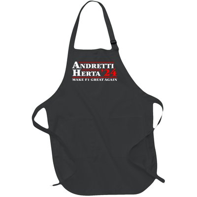 Andretti Herta 2024 Funny Indy Racing Full-Length Apron With Pockets