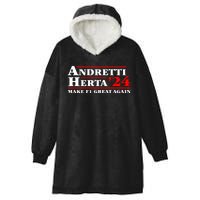 Andretti Herta 2024 Funny Indy Racing Hooded Wearable Blanket