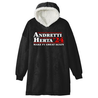 Andretti Herta 2024 Funny Indy Racing Hooded Wearable Blanket