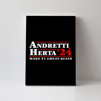 Andretti Herta 2024 Funny Indy Racing Canvas