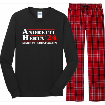 Andretti Herta 2024 Funny Indy Racing Long Sleeve Pajama Set