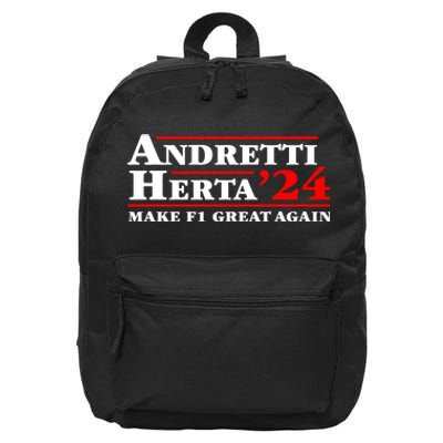 Andretti Herta 2024 Funny Indy Racing 16 in Basic Backpack