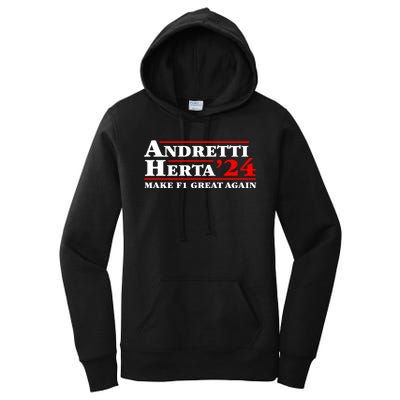 Andretti Herta 2024 Funny Indy Racing Women's Pullover Hoodie