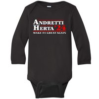 Andretti Herta 2024 Funny Indy Racing Baby Long Sleeve Bodysuit