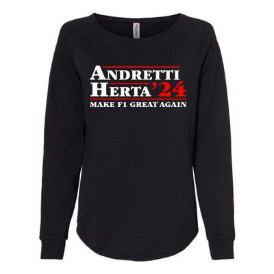 Andretti Herta 2024 Funny Indy Racing Womens California Wash Sweatshirt