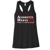 Andretti Herta 2024 Funny Indy Racing Women's Racerback Tank