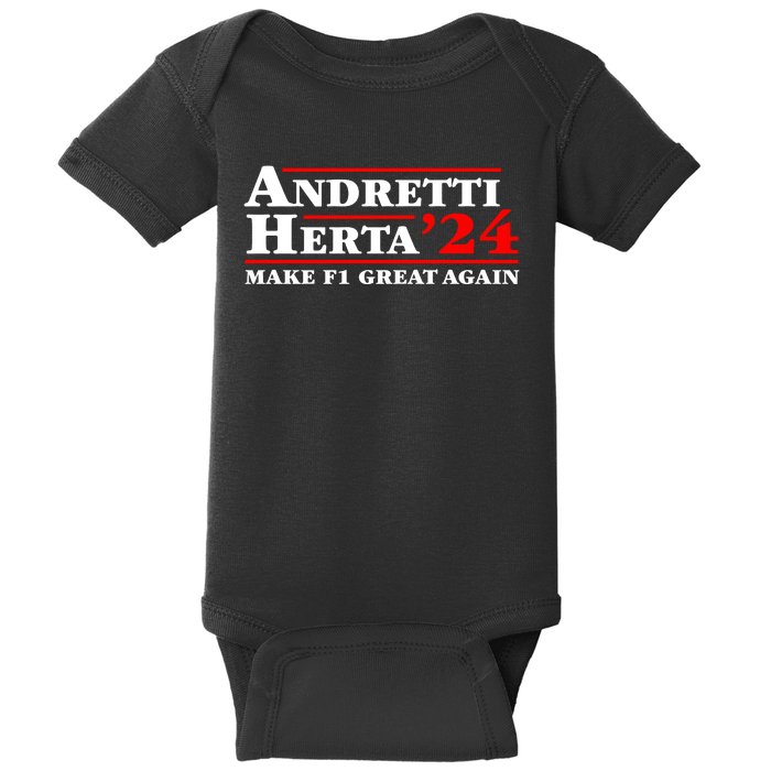 Andretti Herta 2024 Funny Indy Racing Baby Bodysuit