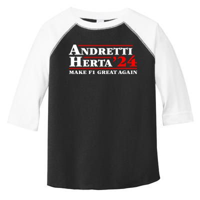 Andretti Herta 2024 Funny Indy Racing Toddler Fine Jersey T-Shirt