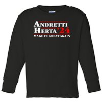 Andretti Herta 2024 Funny Indy Racing Toddler Long Sleeve Shirt