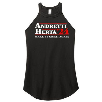 Andretti Herta 2024 Funny Indy Racing Women's Perfect Tri Rocker Tank