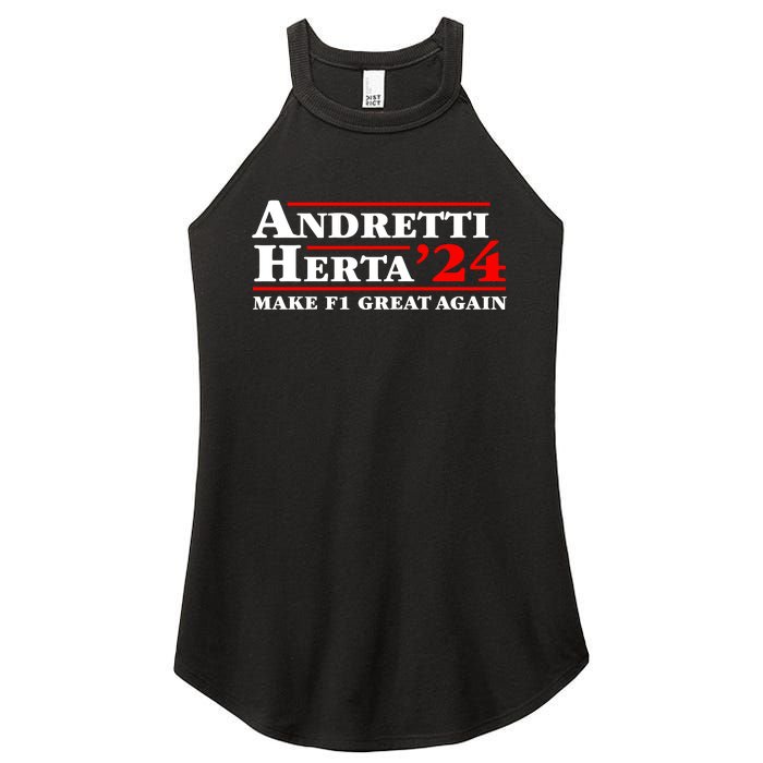 Andretti Herta 2024 Funny Indy Racing Women's Perfect Tri Rocker Tank