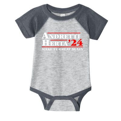 Andretti Herta 2024 Funny Indy Racing Infant Baby Jersey Bodysuit