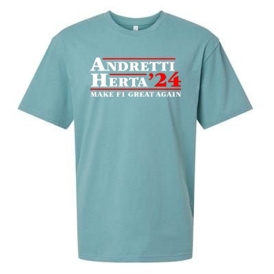 Andretti Herta 2024 Funny Indy Racing Sueded Cloud Jersey T-Shirt