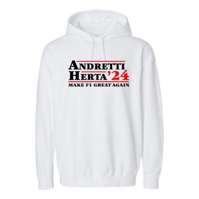 Andretti Herta 2024 Funny Indy Racing Garment-Dyed Fleece Hoodie